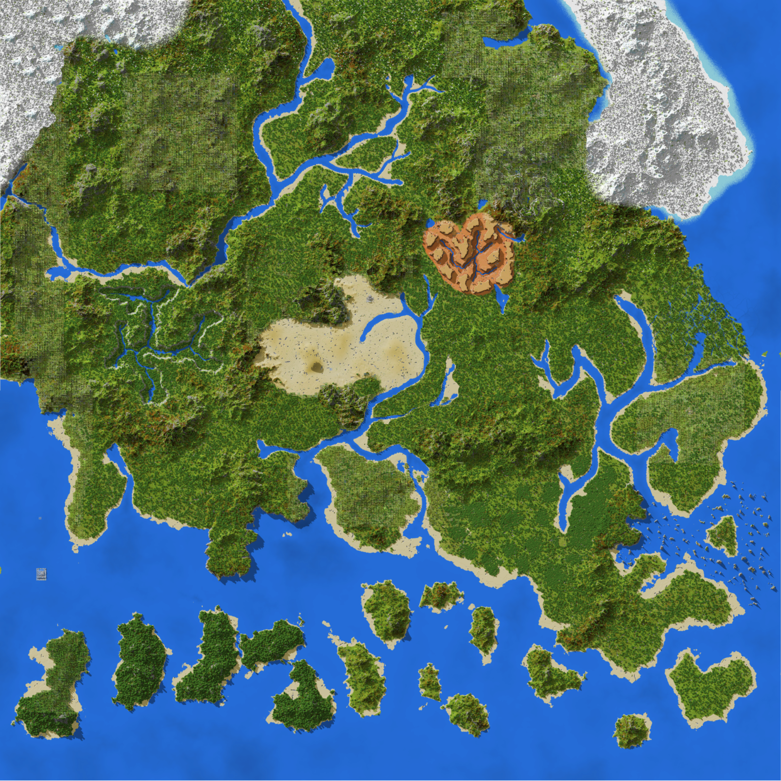 LEGACY: ORES – Minecraft Earth Map