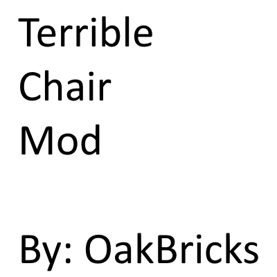 More Than Just A Non Functional Chair Mod logo