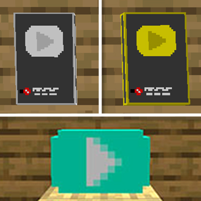 Youtube Play Buttons Mod Mods Minecraft