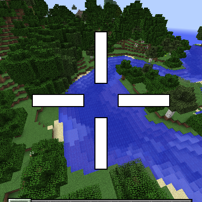 how to change minecraft crosshair