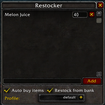 Restocker Classic addon image logo
