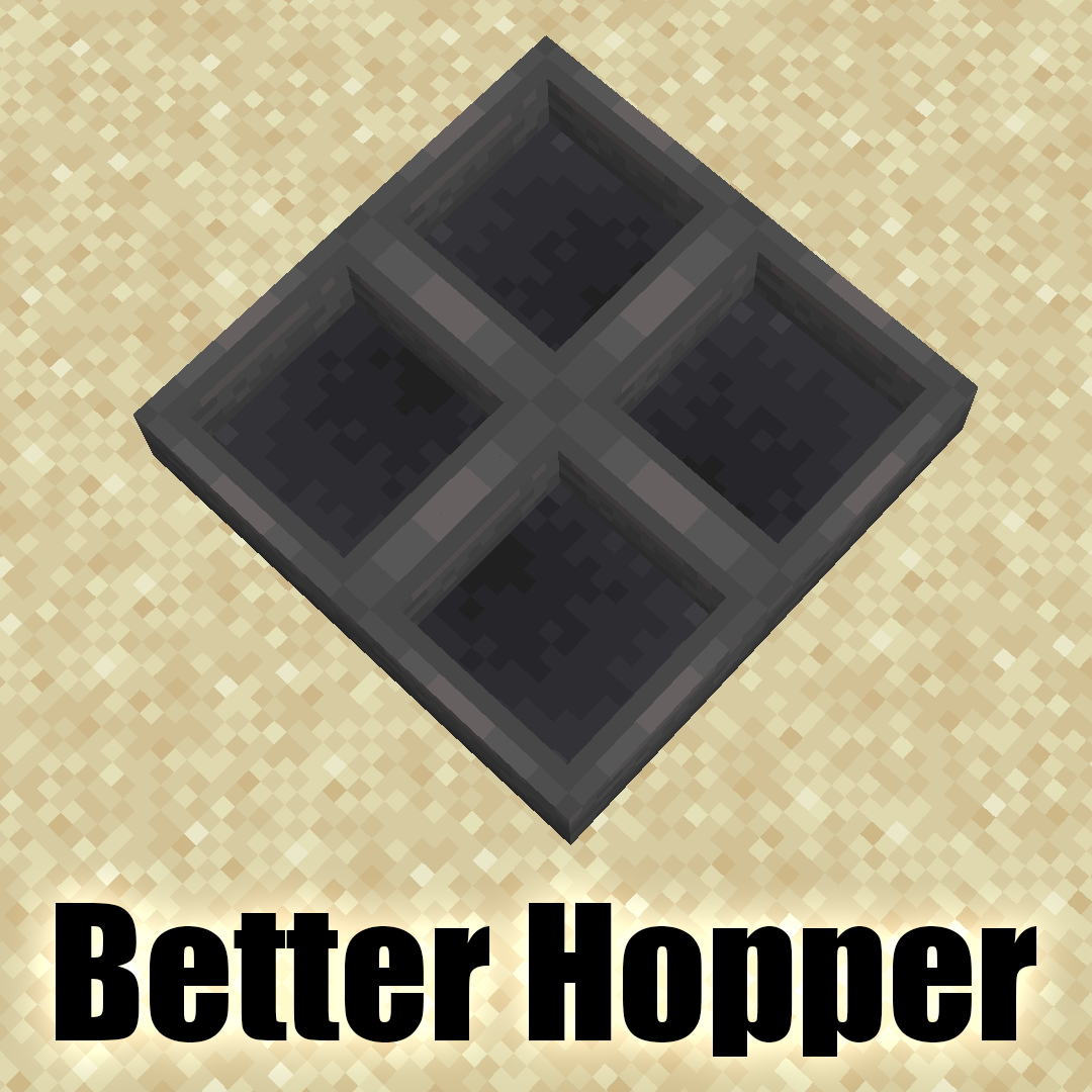 Better Hopper Minecraft Resource Packs