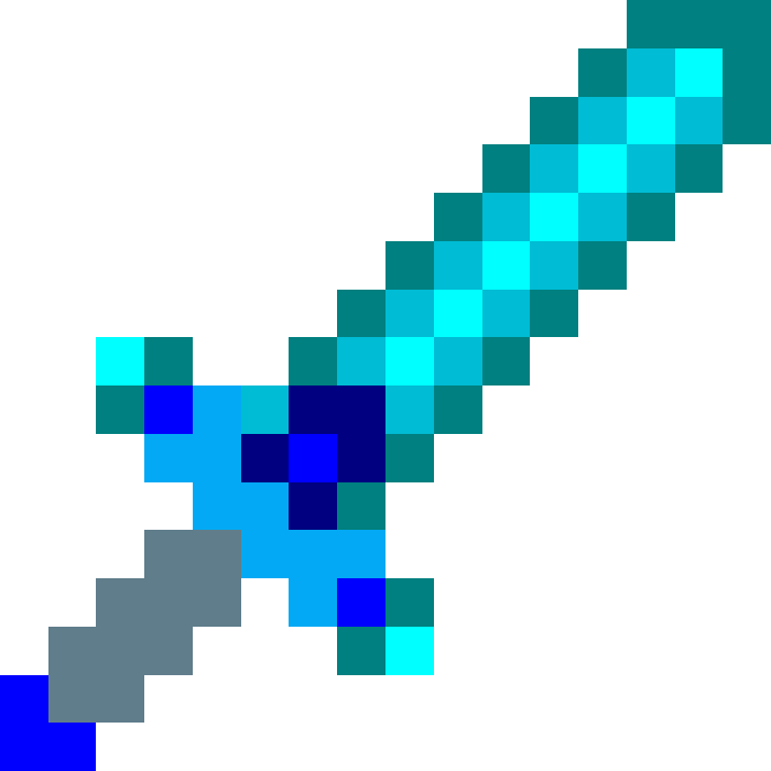 Minecraft Swords Png - Transparent Minecraft Enchanted Diamond