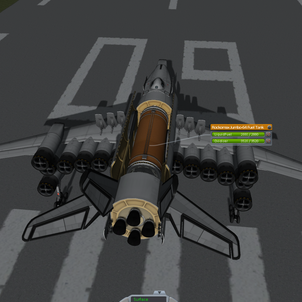 Cargo SSTO Orange tank to LKO Kerbal Space Program Shareables