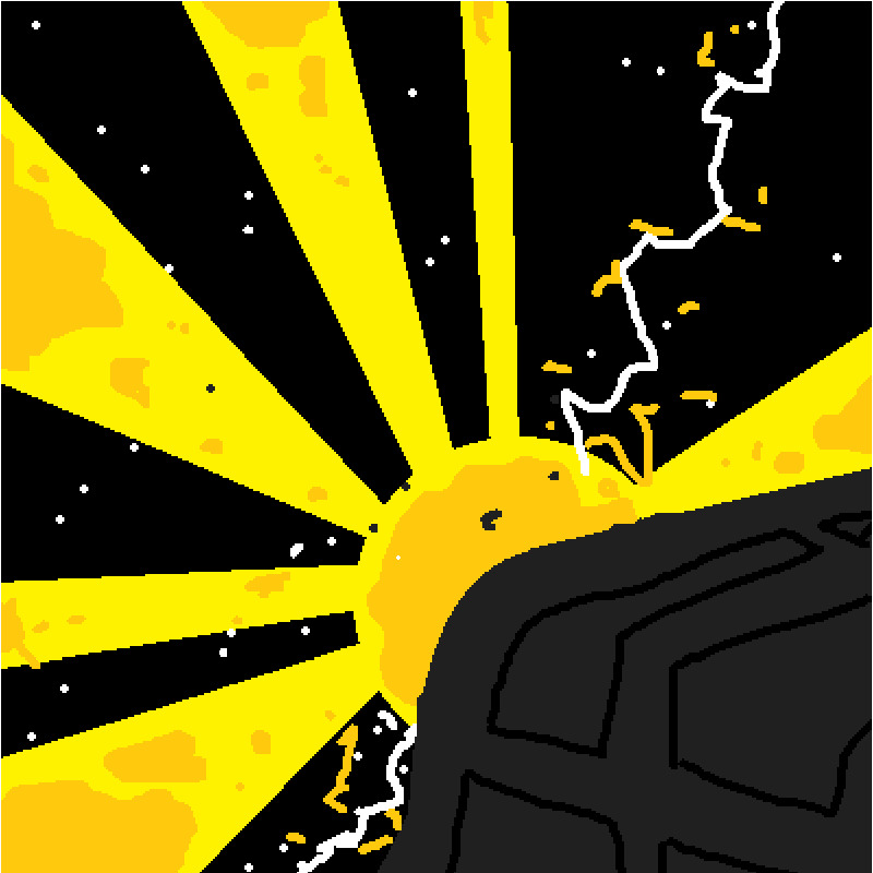 QUAZAR 488 Spaceship. logo
