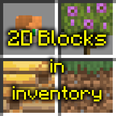 GUI 2D Blocks in inventory - Minecraft Resource Packs - CurseForge