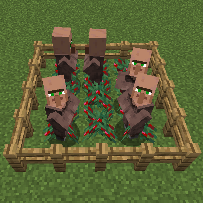 Berry Bushes Don't Hurt Villagers Mods Minecraft