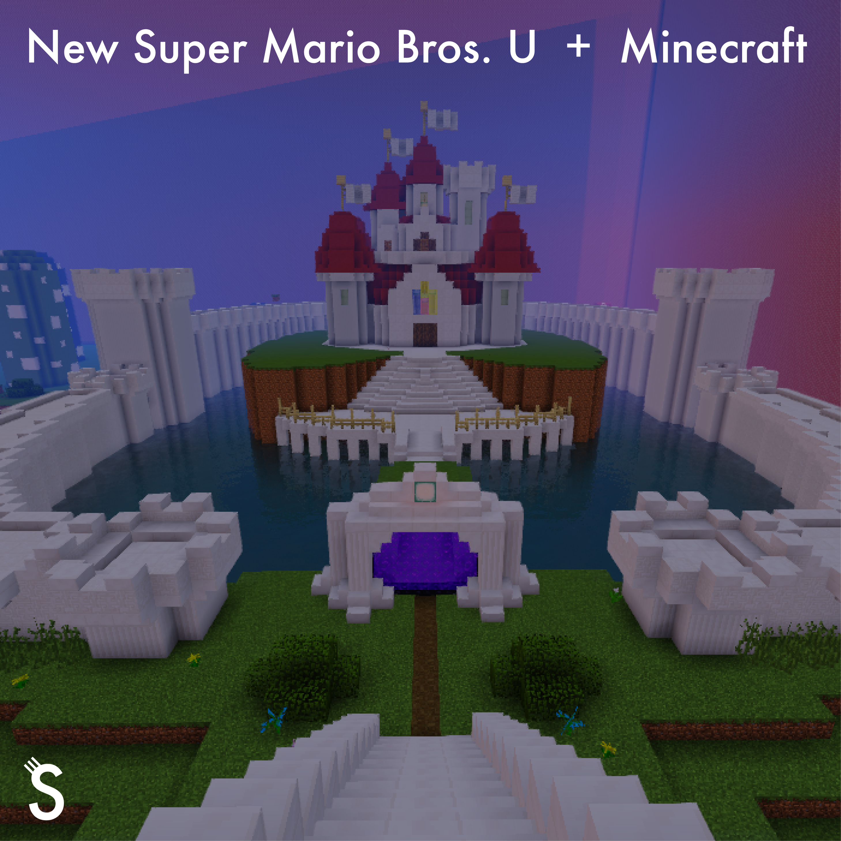 Super minecraft bros. Майнкрафт Марио карта. New super Mario Bros u Map. Майнкрафт карта супер Марио. ЪУЪ майнкрафт.