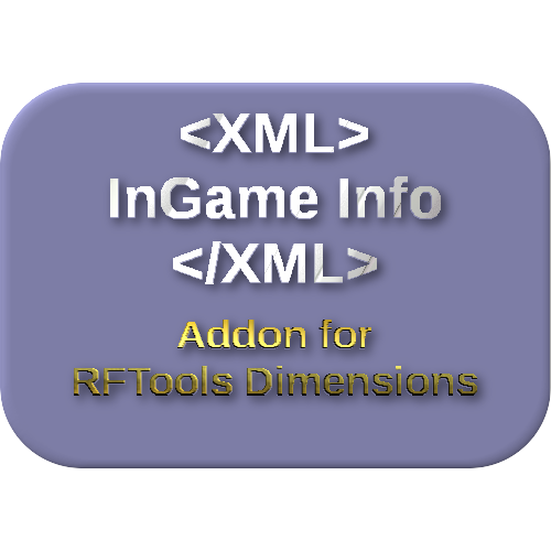 InGame Info XML Addon - RFTools Dimensions logo