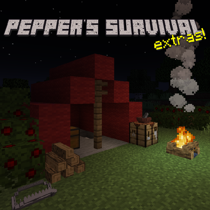 Extras survival. Pepper майнкрафт. Foresty Extras 1.12.2. Мод на остановку времени в майнкрафт 1.16.5
