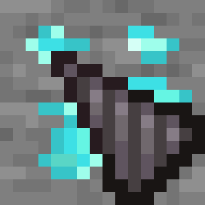 minecraft diamond ore pixel art