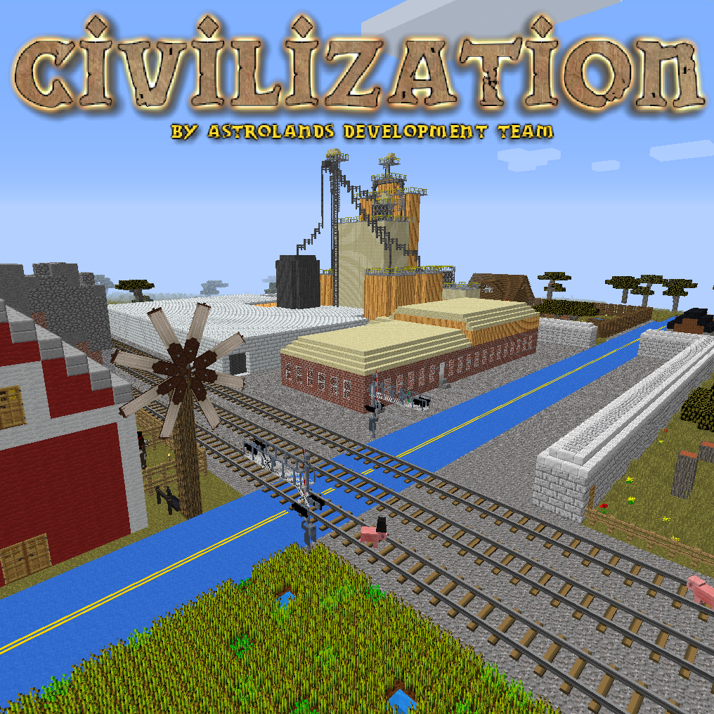 Build your ideal civilization in a Minecraft server on an Earth