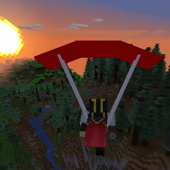 Parachute 3D Model Minecraft Resource Packs