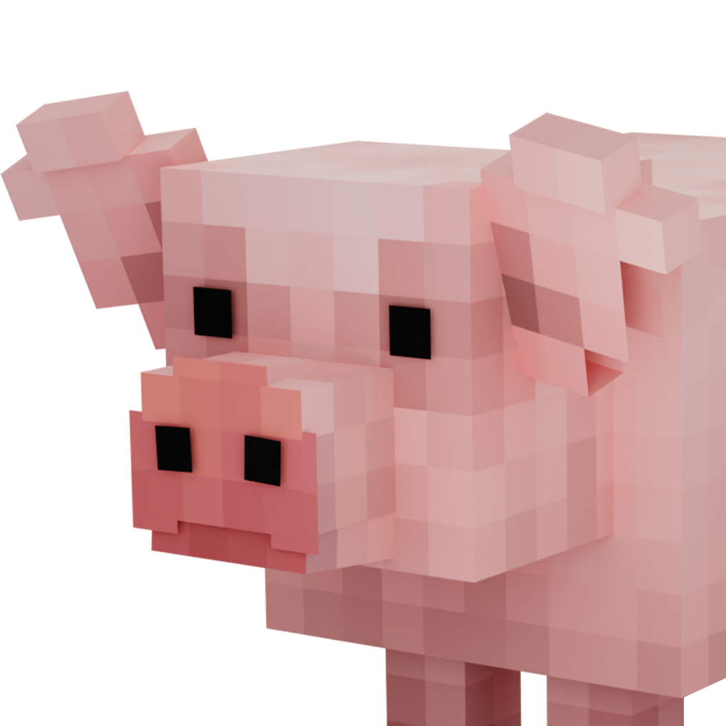 minecraft pig png
