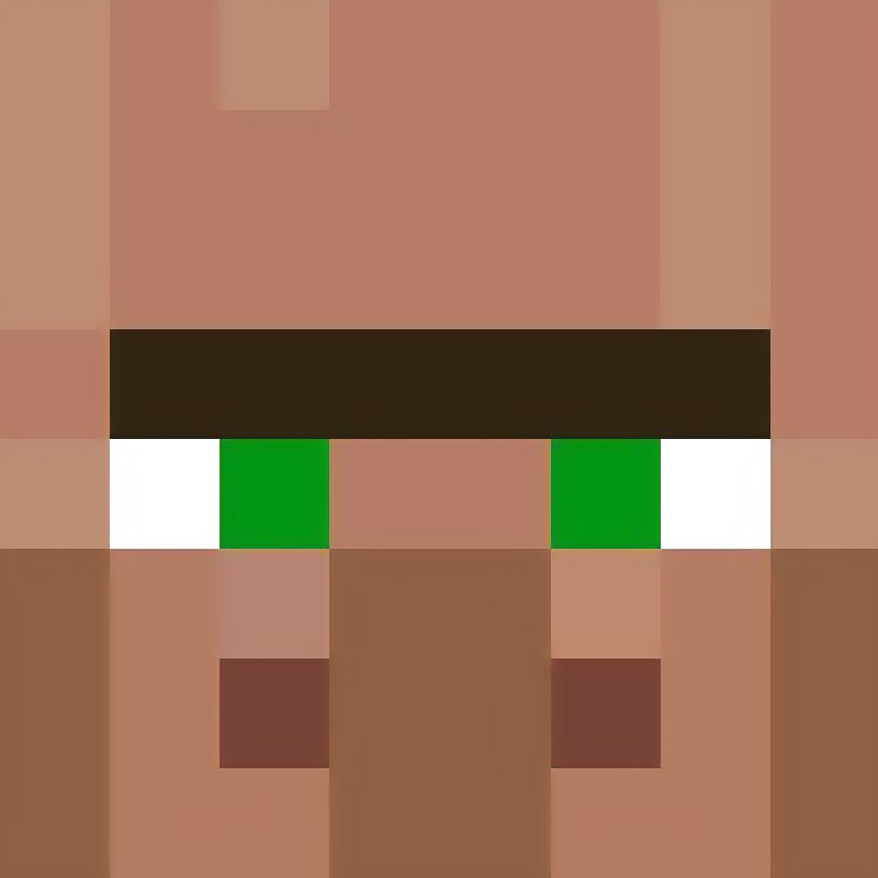 machines, villagers, and food logo