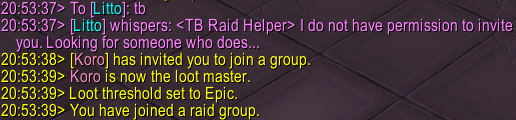 TB Raid Helper logo