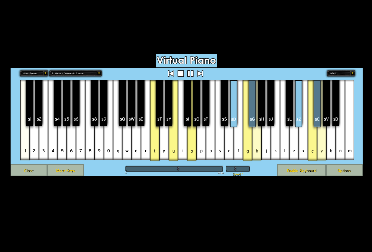 virtual piano chords