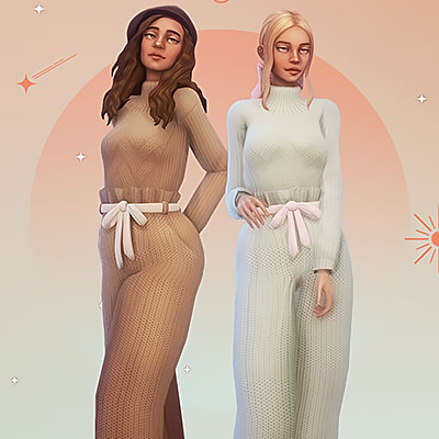 Knit outfit logo