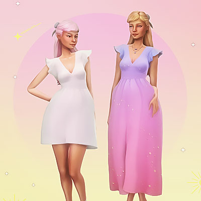 Swan dress - The Sims 4 Create a Sim - CurseForge