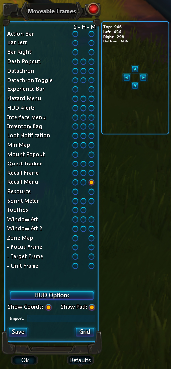 Movable Frames - Addons - WildStar - CurseForge