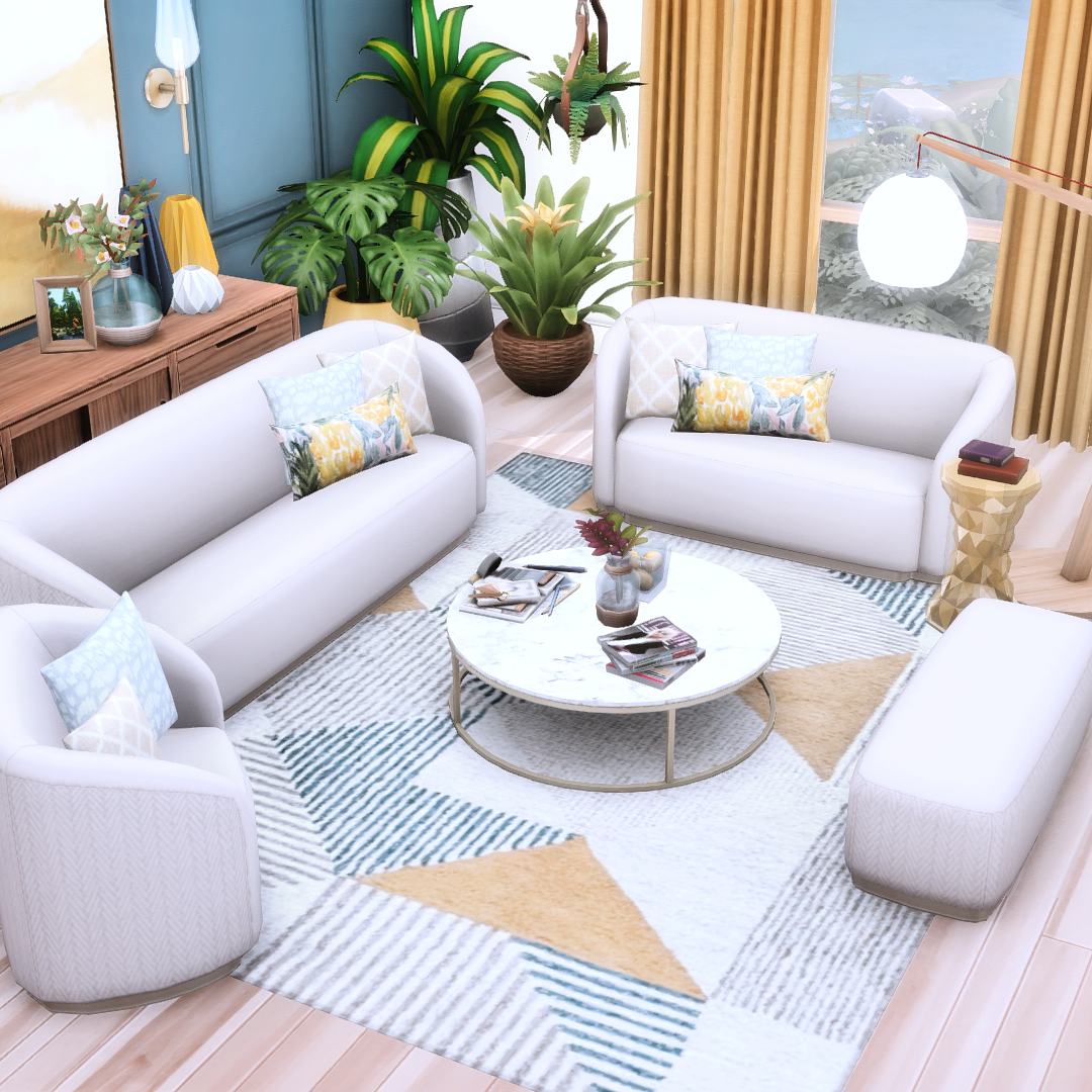 Bowed Living - The Sims 4 Build / Buy - CurseForge