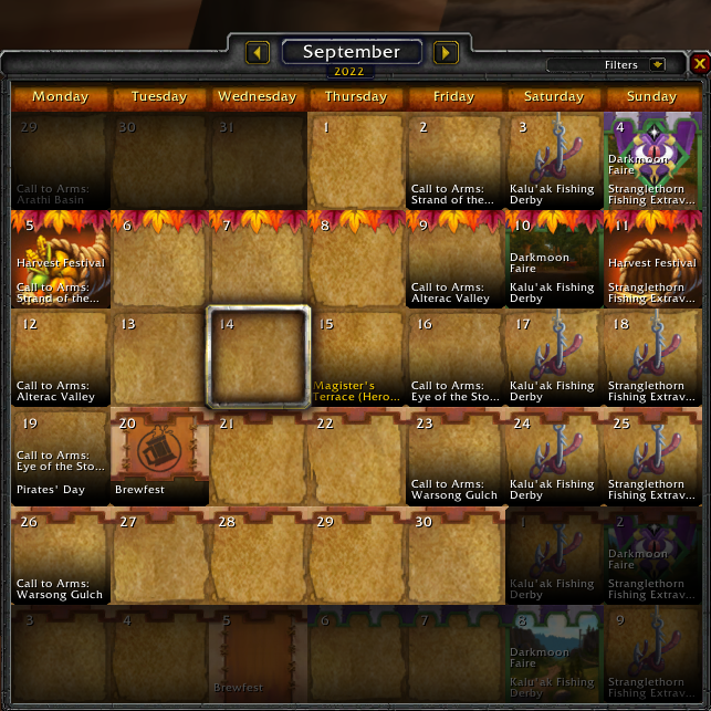 Wotlk Classic Calendar Addons World Of Warcraft