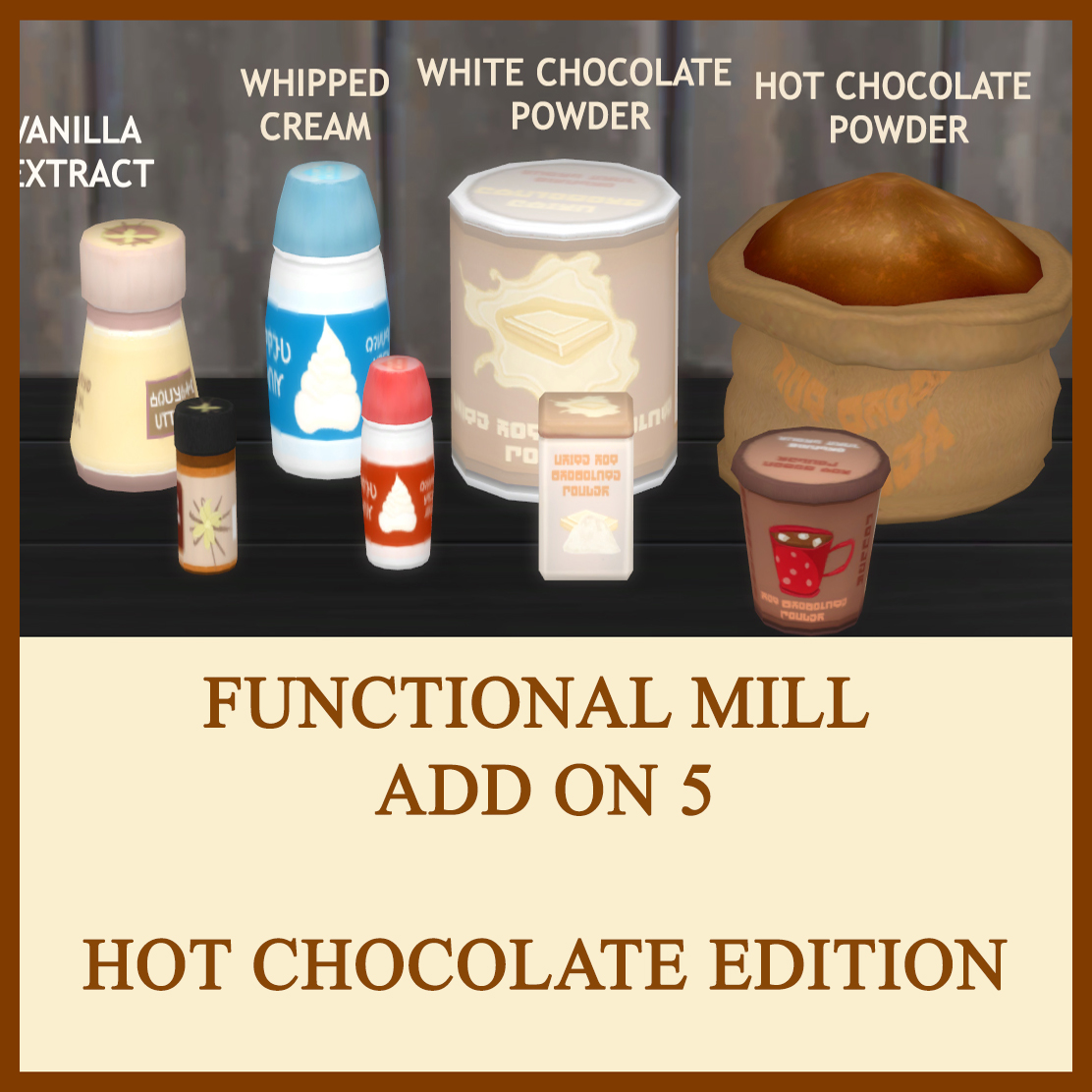 FUNCTIONAL MILL ADD ON 5 - HOT CHOCOLATE EDITION logo