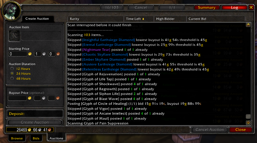 wow addon that shows auction prices