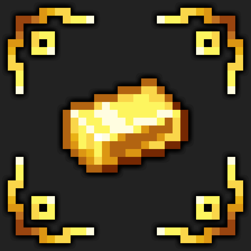 gold ingot minecraft pixel art