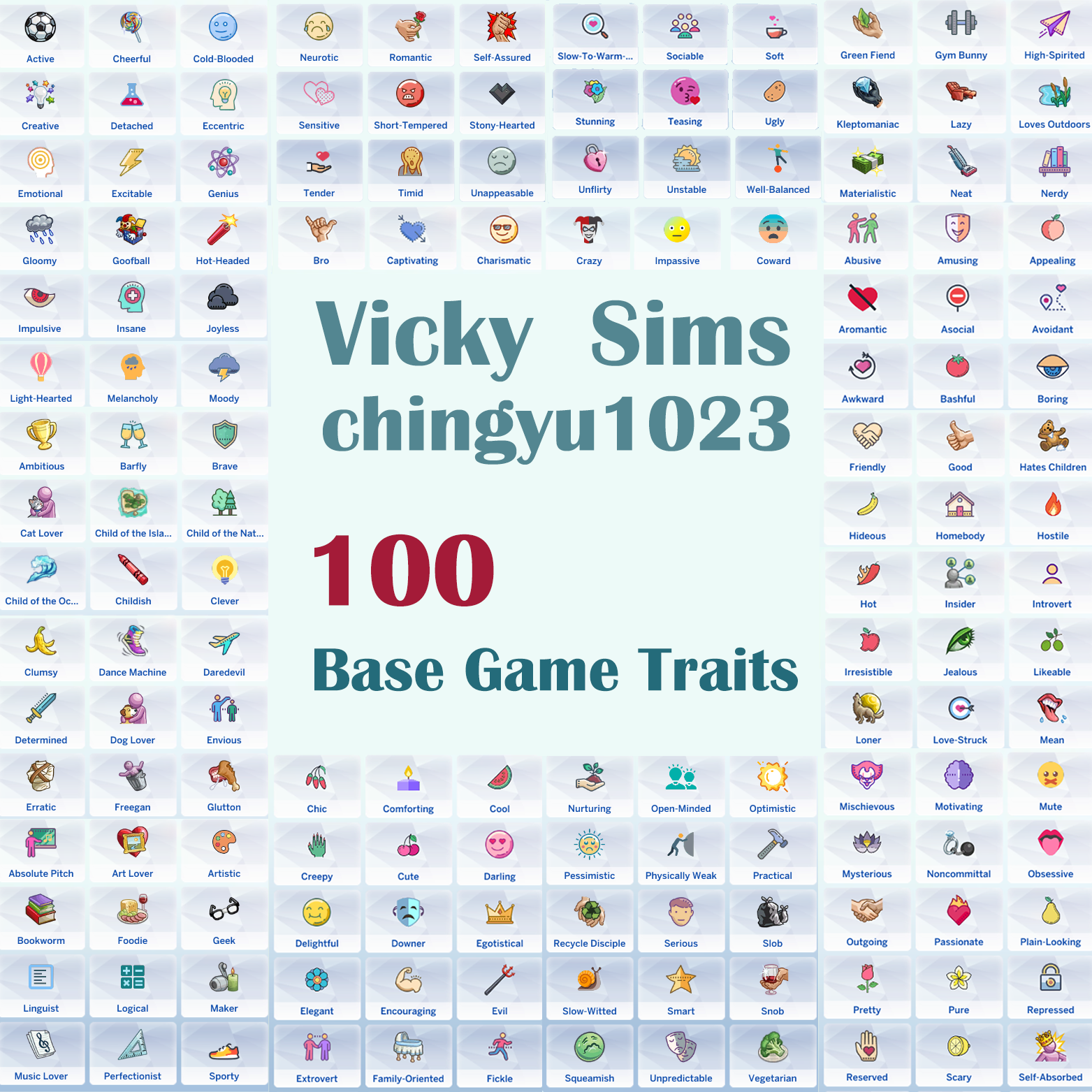 The 100 Base Game Traits Pack V1 project avatar