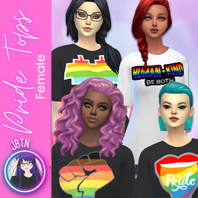 [JBTN] Pride Tops (F) - The Sims 4 Create a Sim - CurseForge