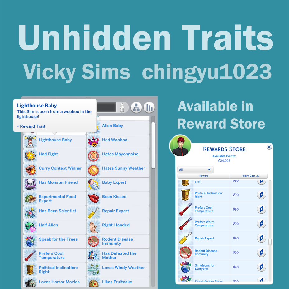 Unhidden Traits & In store project avatar