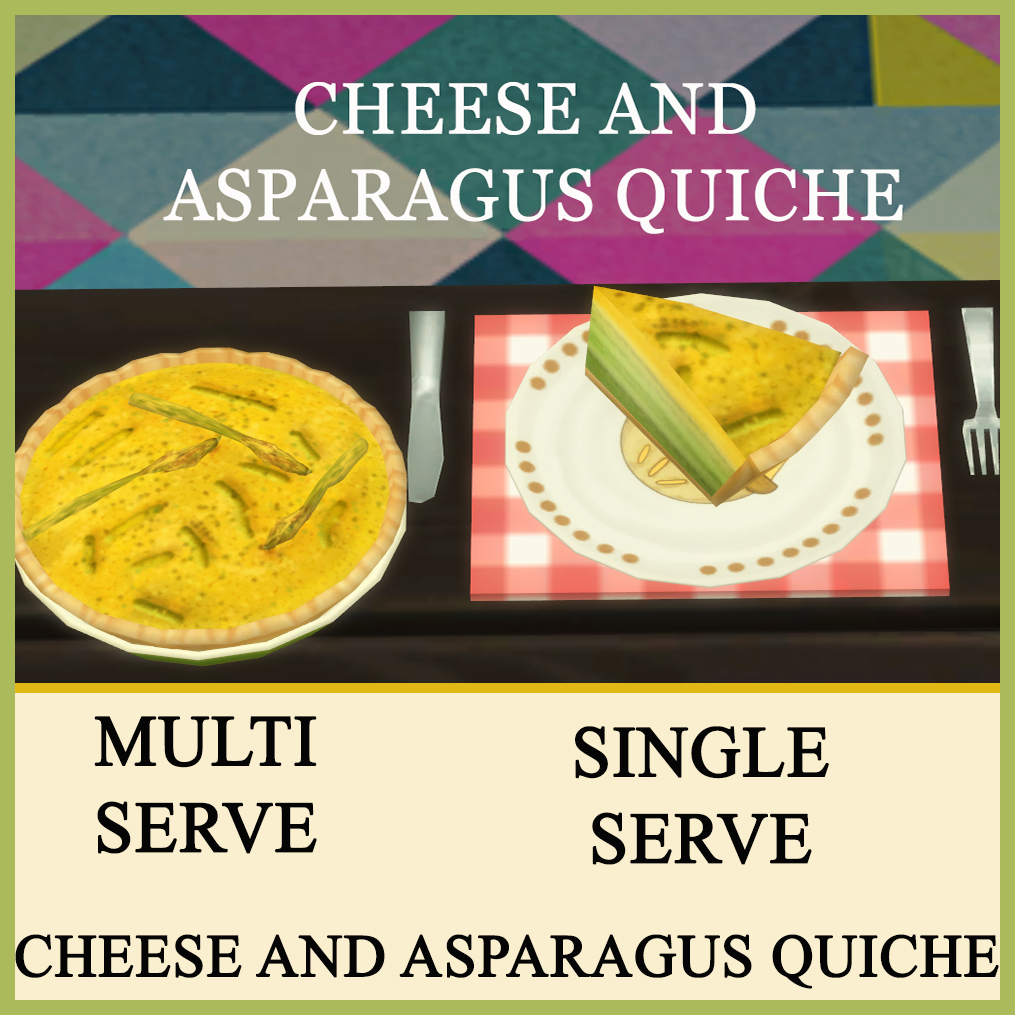 The Sims 4 CHEESE ASPARAGUS QUICHE 1.93.129 Download on