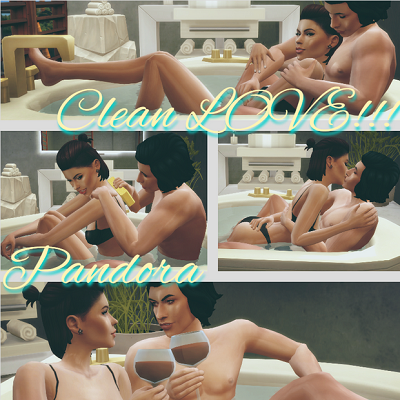 Couple taking a bath pose pack project avatar