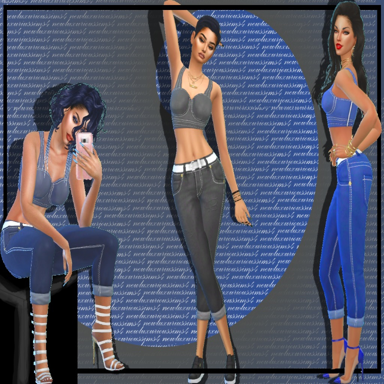 Outlined Capri Set - The Sims 4 Create a Sim - CurseForge