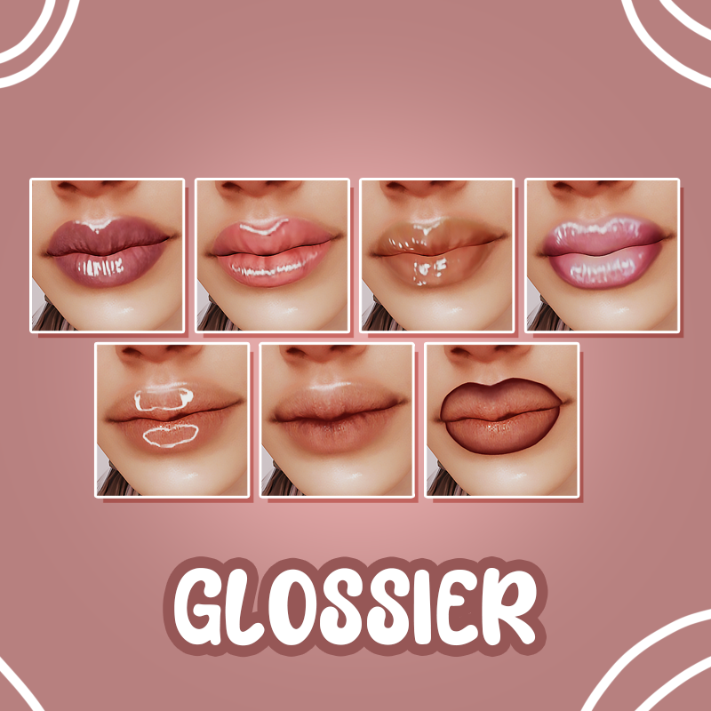 The Sims 4 GLOSSIER ♡ a lip collection by peachyfaerie 1.89.214 ...