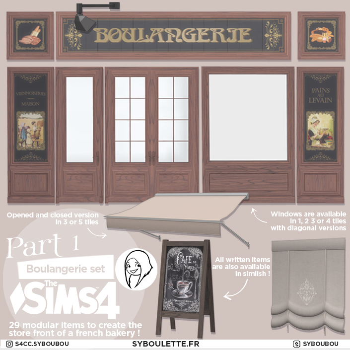 Boulangerie set part 2: The... - Build / Buy - The Sims 4 - CurseForge