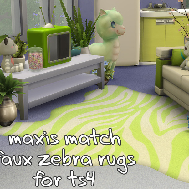 Install Maxis Match Zebra Rugs The Sims 4 Mods