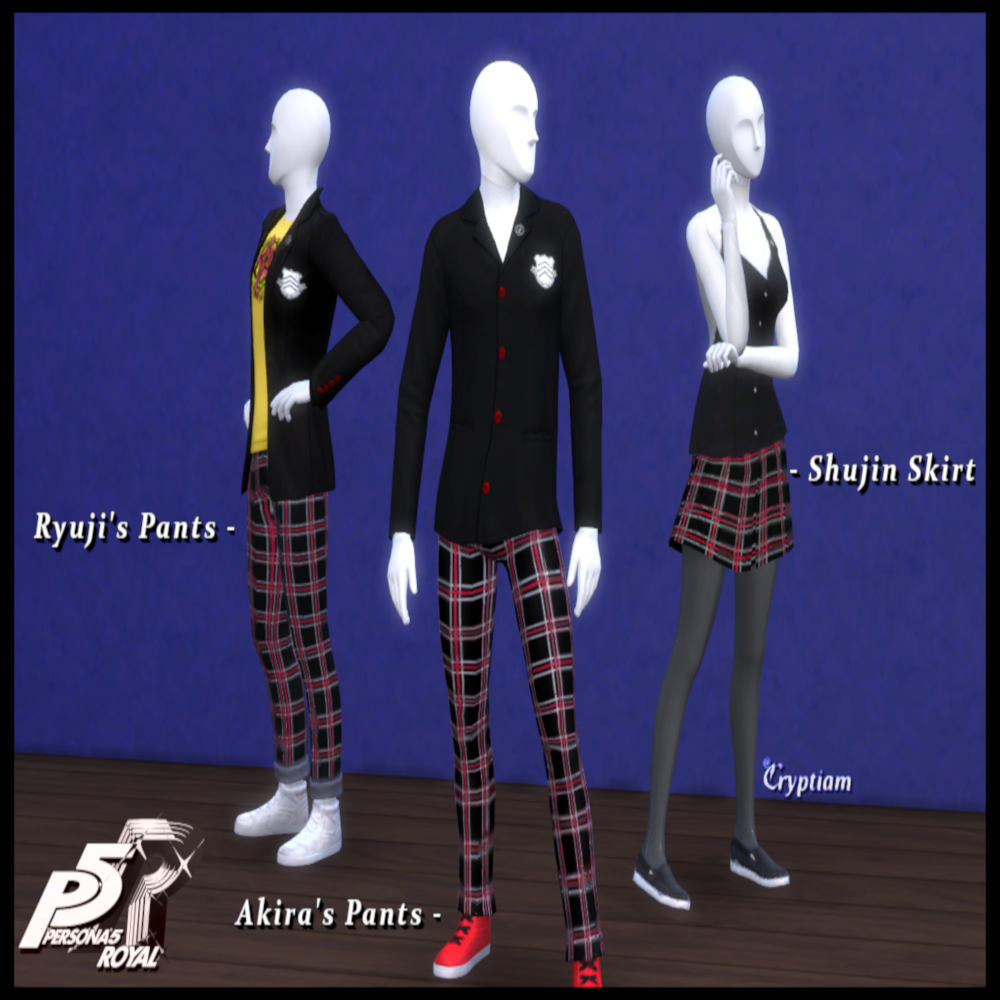 Download Persona 5: Shujin Academy - Uniform skirt/pants (standalone ...