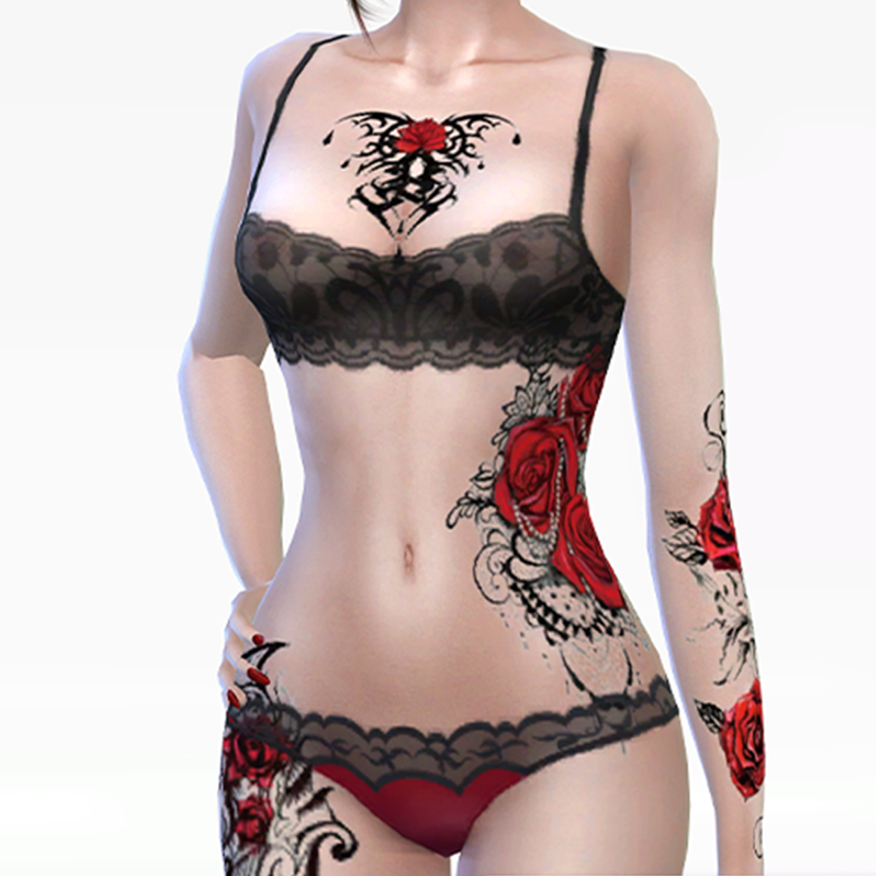 Tribal red roses tattoo pack project avatar