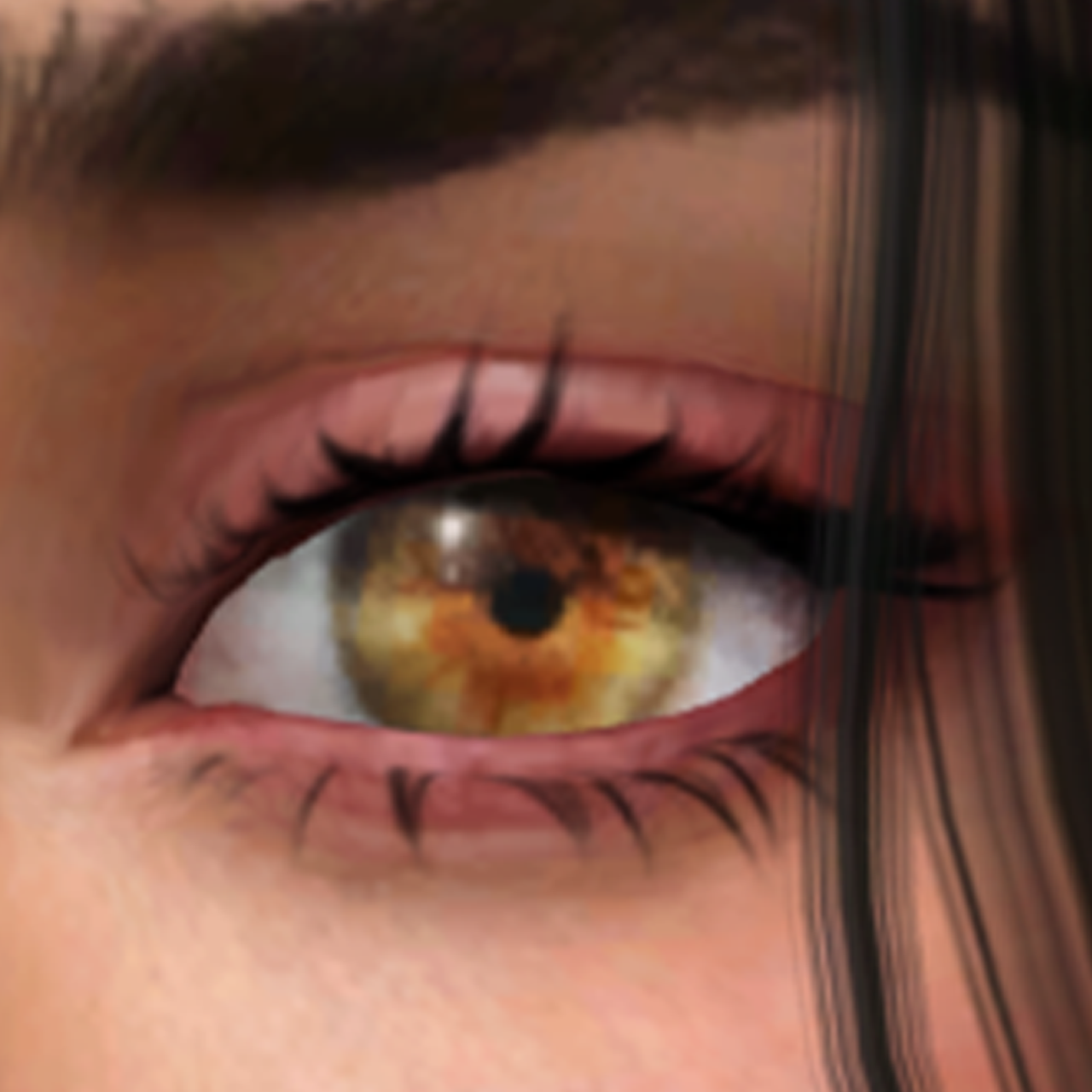 Ariana's natural eyes • E03, contact lenses project avatar