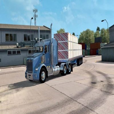 doepker flatbed trailer 2 - Screenshots - American Truck Simulator Mods ...