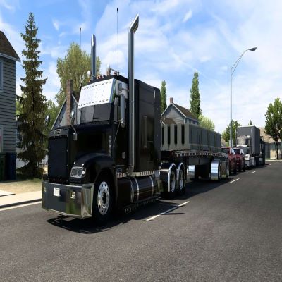 Download freightliner fld custom truck 4 - American Truck Simulator ...