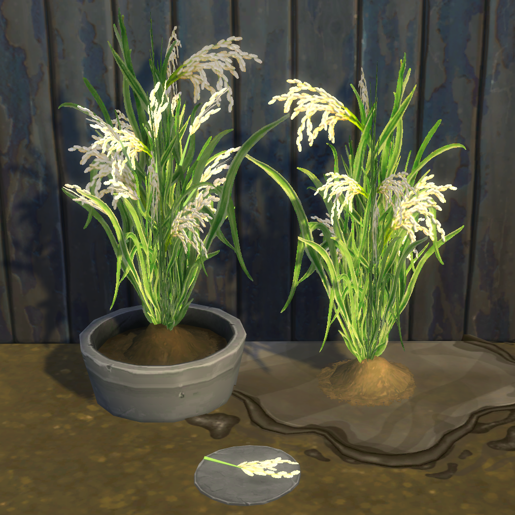 Rice Harvestable & Plant logo