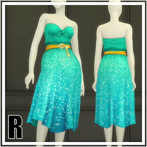 Seashell Wavvve Twinkling Dress Set The Sims 4 Create a Sim