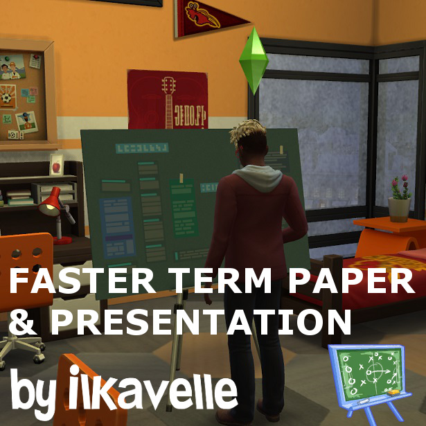 sims 4 faster term paper mod