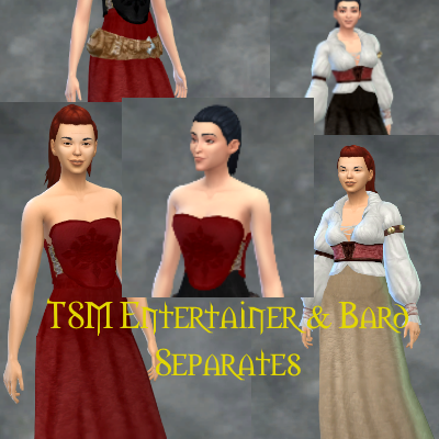 TSM Courtesan Outfit Top Separated + Skirts logo