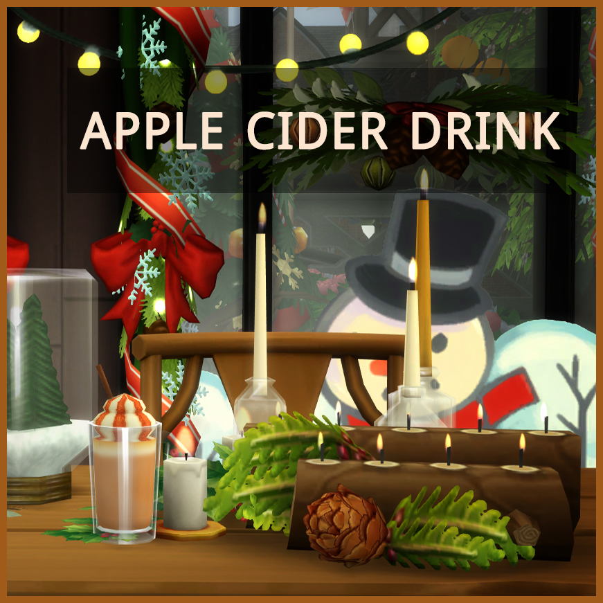 Download Caramel Apple Cider Drink The Sims 4 Mods