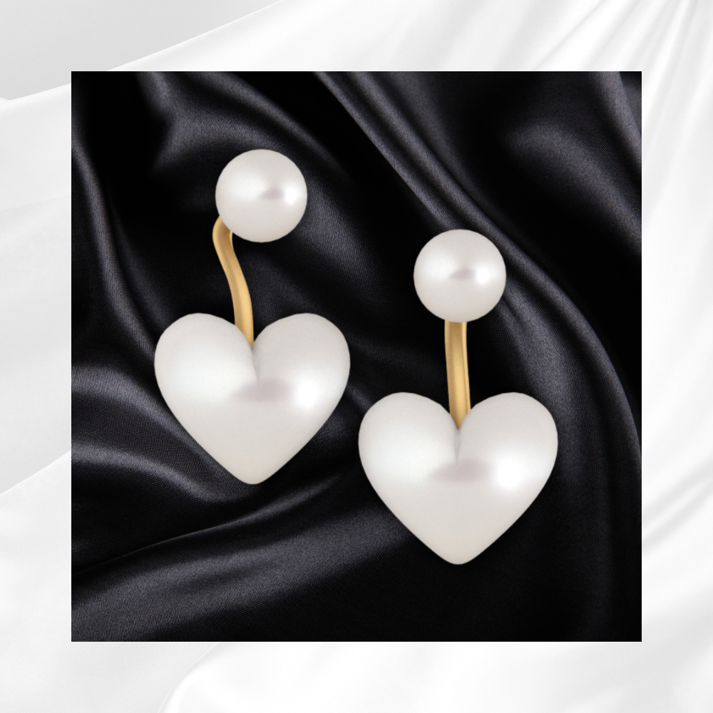 Pearl Heart Earrings logo