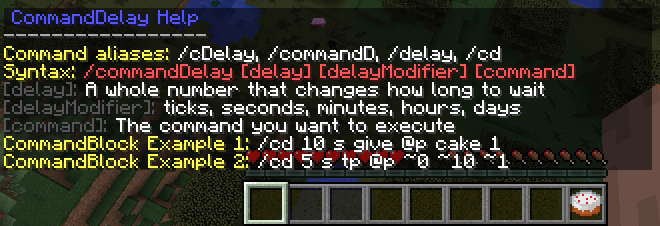Overview Command Delay Bukkit Plugins Projects Bukkit